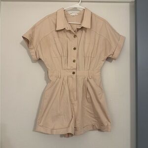 Mable Tan Romper